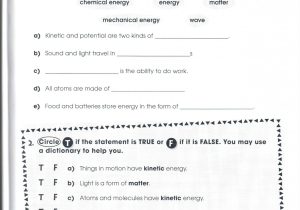 Work Energy and Power Worksheet Answer Key Along with Free Physical Science Worksheets Science Free Worksheet