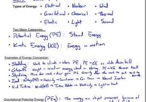 Work Power Energy Worksheet or Kinetic Energy Math Worksheet Kidz Activities