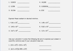 Worksheet 2 Scientific Notation Answers as Well as Scientific Notation Worksheet Answers Elegant Scientific Notation