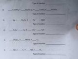 Worksheet 3 Balancing Equations and Identifying Types Of Reactions Answers with Types Chemical Reactions Worksheet Lovely Balancing Chemical