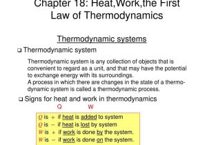 Worksheet Heat and Heat Calculations or Ppt Chapter 18 Heatworkthe First Law Of thermodynamics