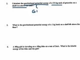 Worksheet Kinetic and Potential Energy Problems or 6thgrade Kinetic Potential Energy Bing Images