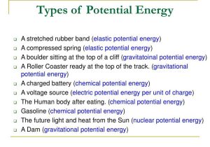 Worksheet Kinetic and Potential Energy Problems or Types Of Potential Energy Bing Images