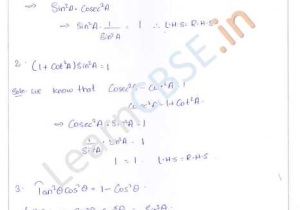 Worksheet the Basic 8 Trig Identities Along with Rd Sharma Class 10 solutions Chapter 6 Trigonometric Identities