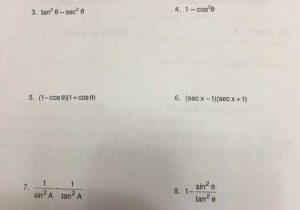 Worksheet the Basic 8 Trig Identities as Well as Trigonometry Archive January 10 2018