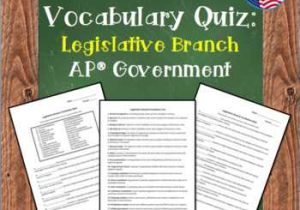 Worksheet the Legislative Branch Answer Key and Legislative Branch Quiz Teaching Resources