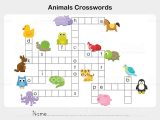 World War 1 Vocabulary Worksheet Also Animals Crosswords Worksheet for Education Stock Vector Art