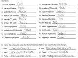 Writing Binary Ionic formulas Worksheet Answers with 50 Awesome Ionic Names and formulas Worksheet Answers