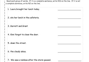 Writing Complete Sentences Worksheets or Second Grade Sentences Worksheets Ccss 2 L 1 F Worksheets