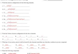 Writing Electron Configuration Worksheet Answers or Worksheets 43 Beautiful Electron Configuration Worksheet Answers
