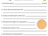 Writing Sentences Worksheets Pdf as Well as Sentence Writing Sports
