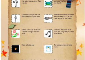 Youth Group Worksheets Along with Church Youth Group Scavenger Hunt List