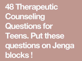 Youth Group Worksheets with 48 therapeutic Counseling Questions for Teens Put these Questions